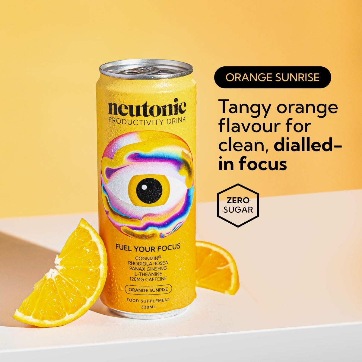 Orange Sunrise Nootropic Energy Drink for Focus | Neutonic