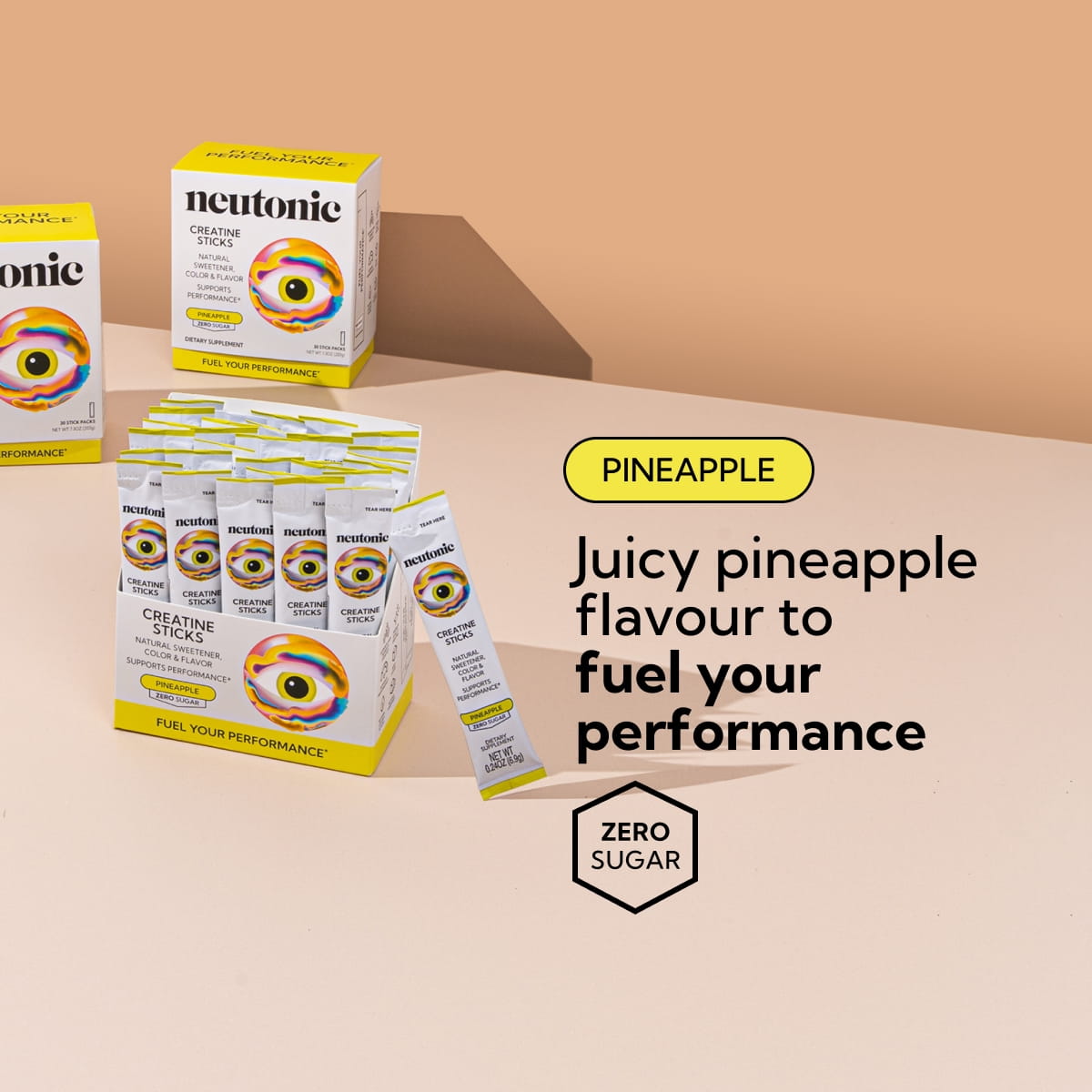 Benefits graphic for Creatine Sachets - Pineapple.