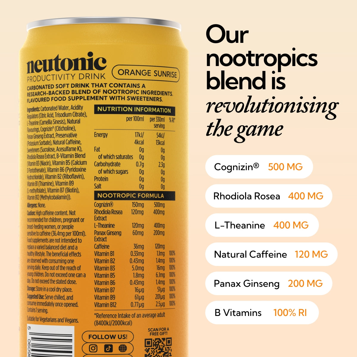 Productivity Drink - 12 Cans