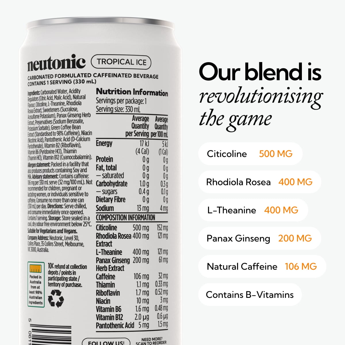 Smarter Energy Drink - Tropical Ice
