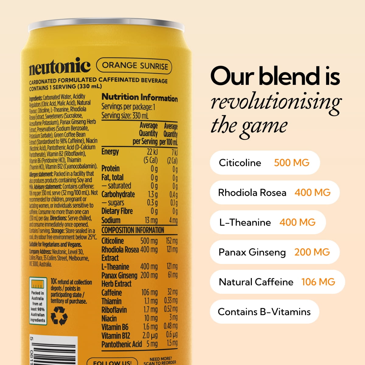 Smarter Energy Drink - Orange Sunrise