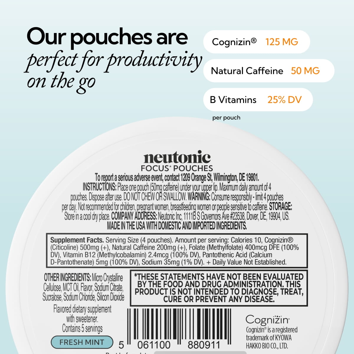 Focus Pouches - Fresh Mint [US]