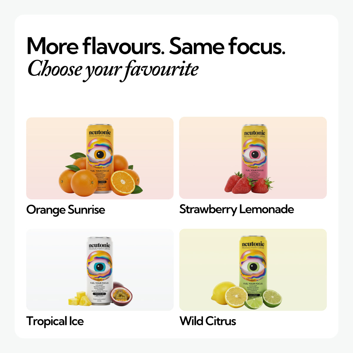 More flavours available for Productivity Drink - Blue Raspberry.
