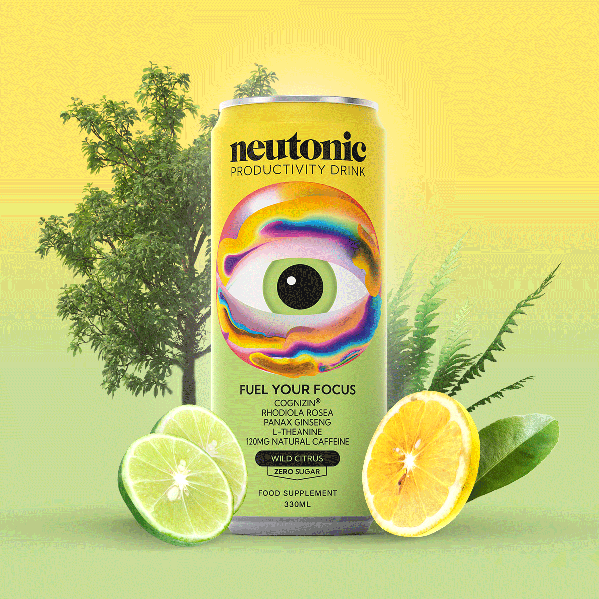 Neutonic Productivity Drink - Wild Citrus can