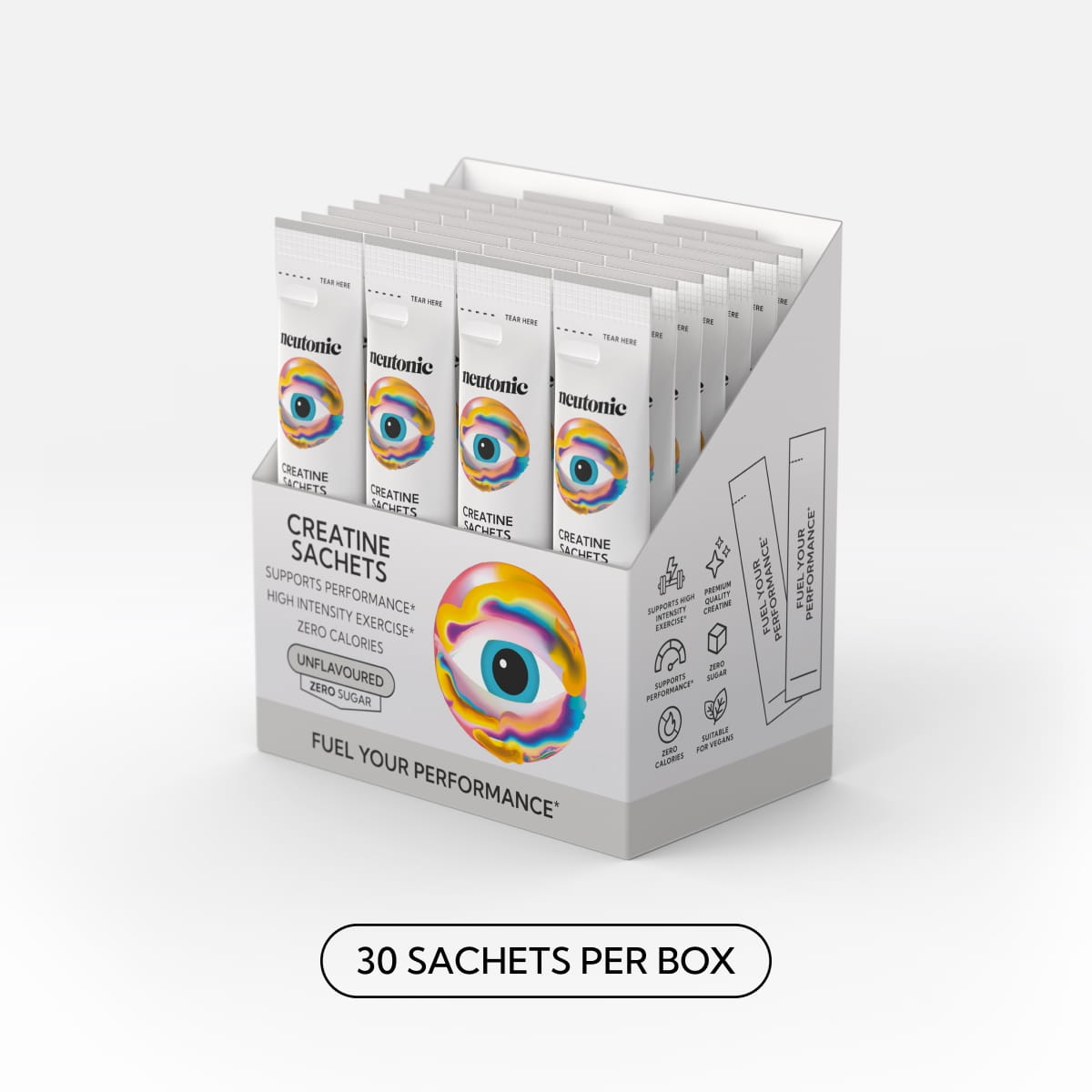 Pack size graphic for Creatine Sachets - Unflavoured.