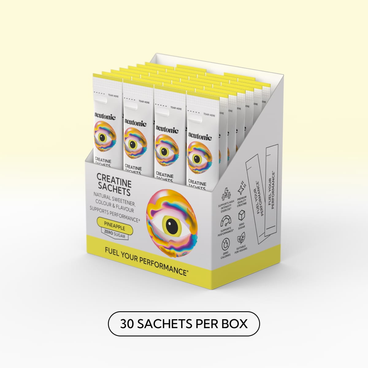 Pack size graphic for Creatine Sachets - Pineapple.