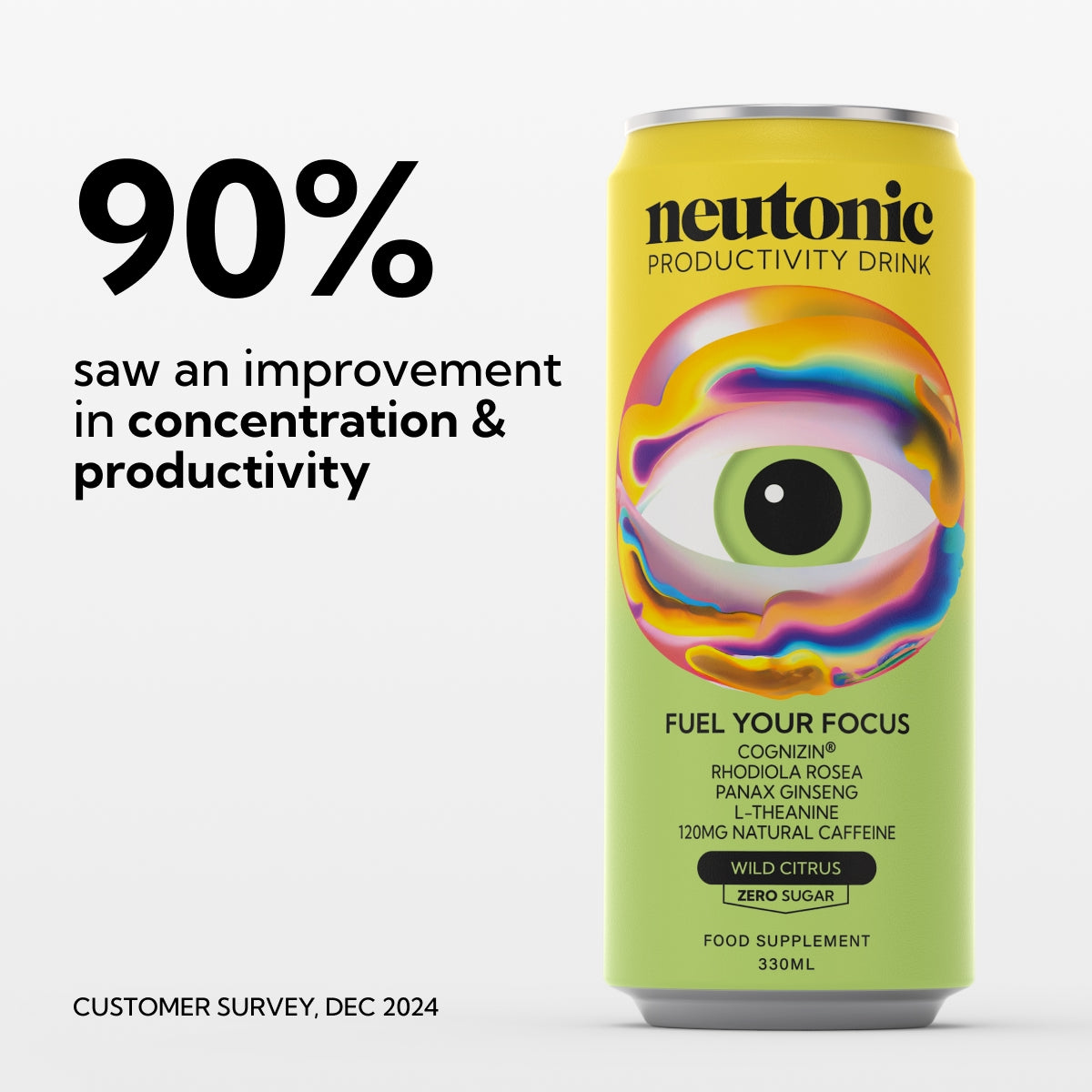 Neutonic Wild Citrus | Productivity Drink Infused with 120mg
