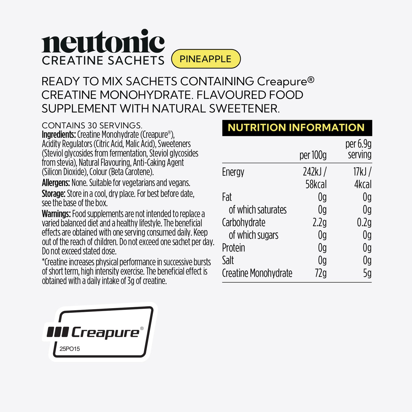 Creatine Sachets - 30 Count