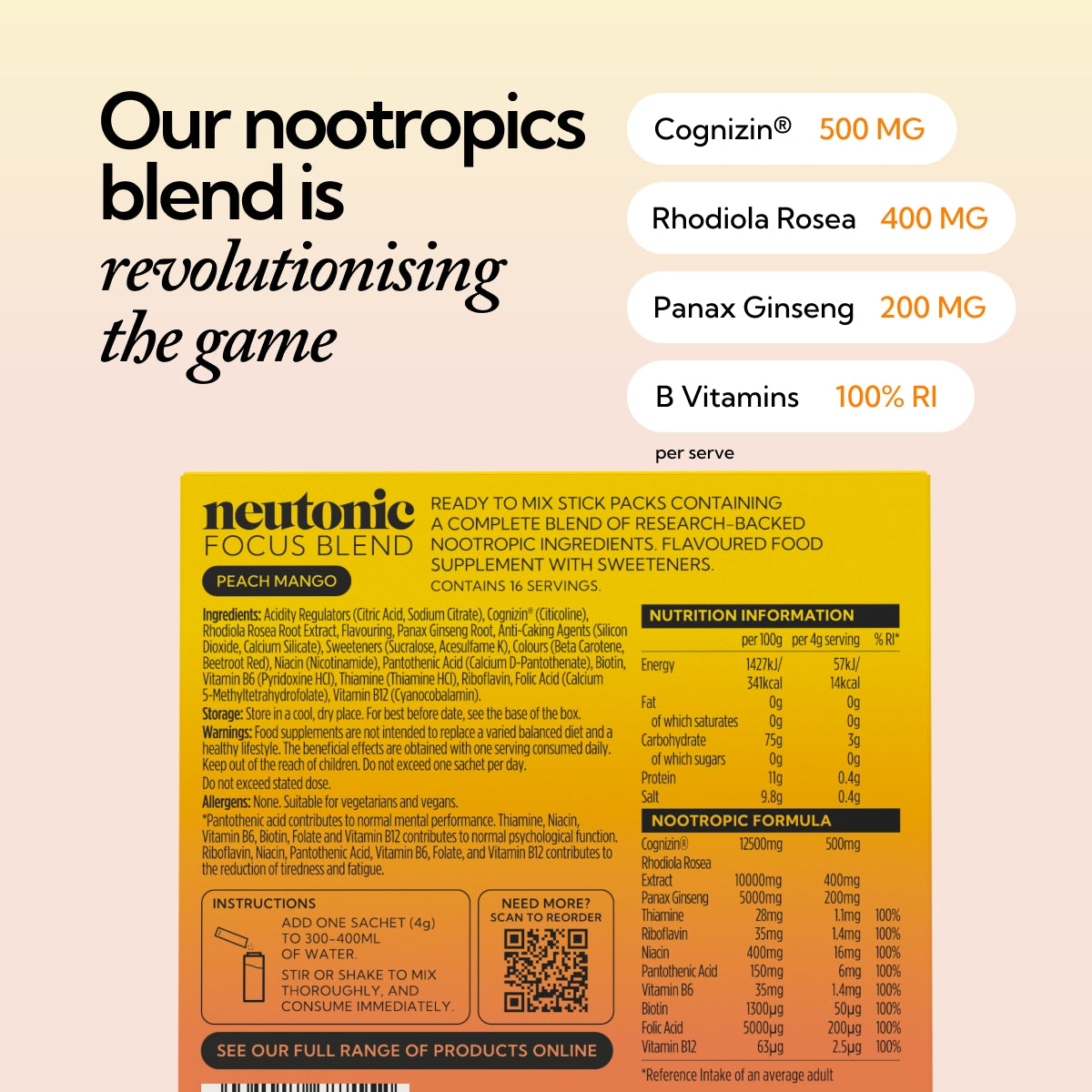Focus Blend - Peach Mango