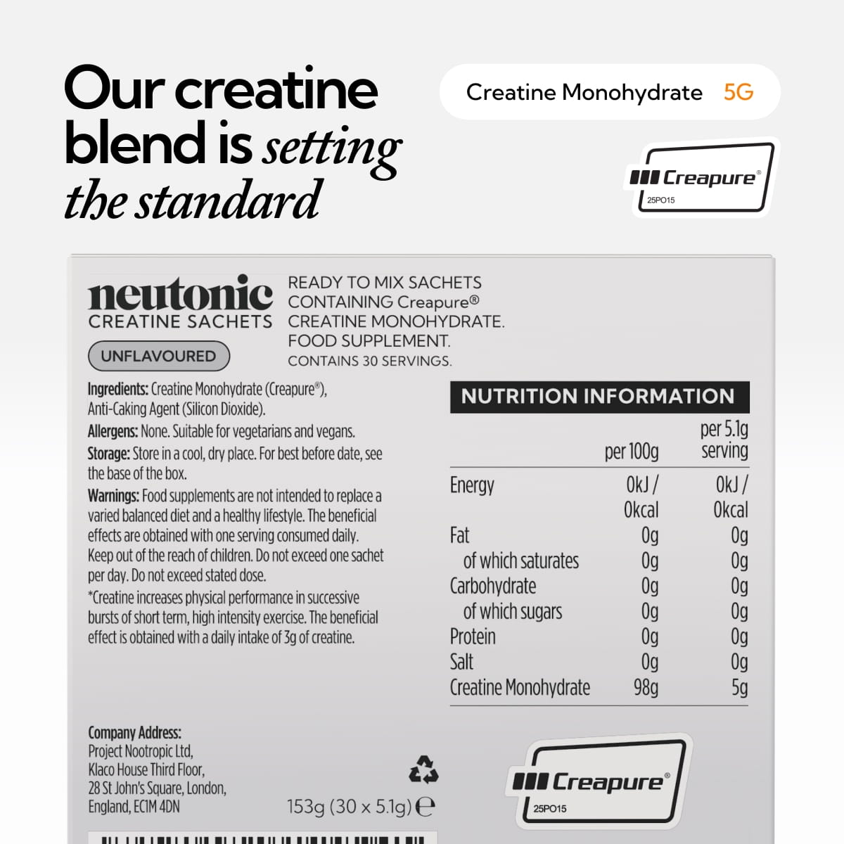 Creatine Sachets - 30 Count