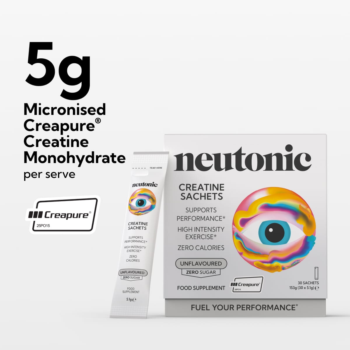 Creatine Monohydrate Sachets | Strength & Performance | Neutonic