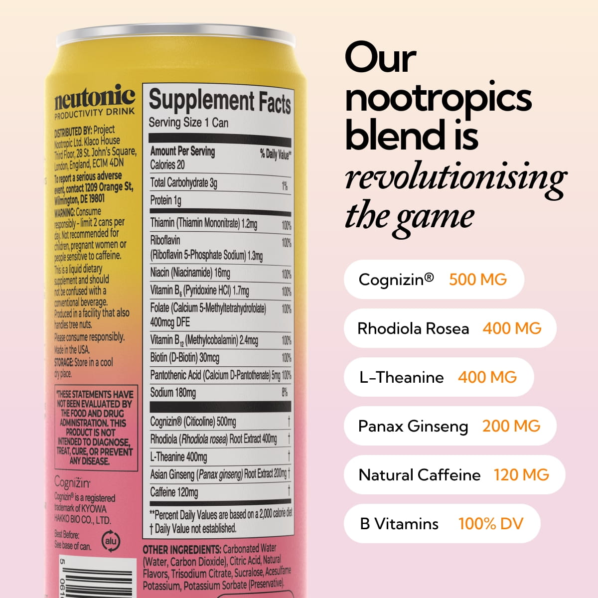 Productivity Drink - Strawberry Lemonade